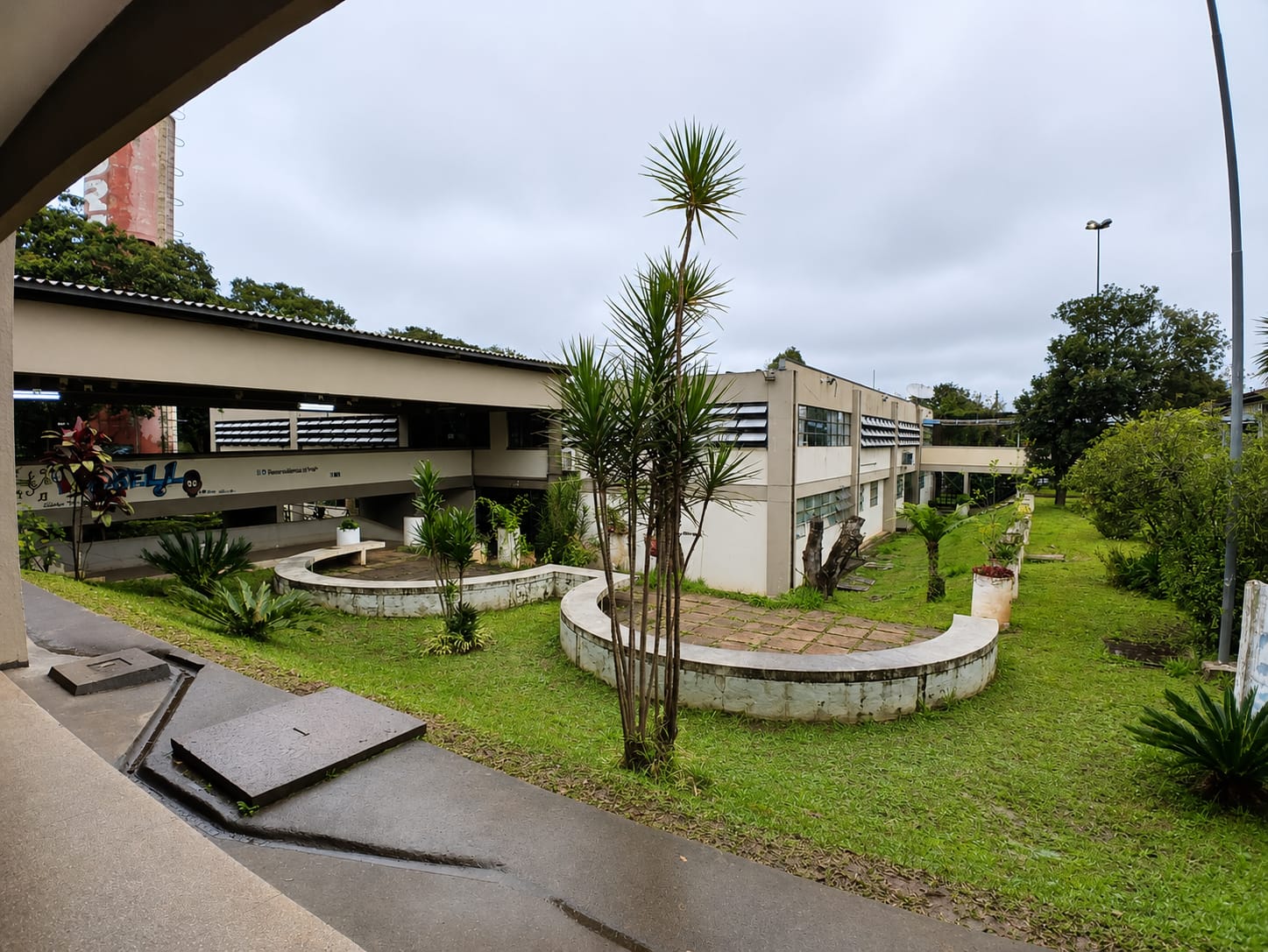 Área de convivência para integração dos estudantes